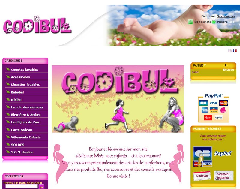 Site boutique Codibul